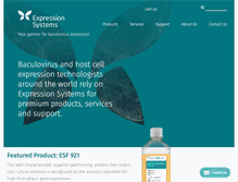 Tablet Screenshot of expressionsystems.com